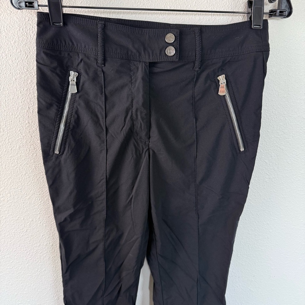 Anatomie Black Cropped Slim Zip-Detail Pants - Picture 4 of 15